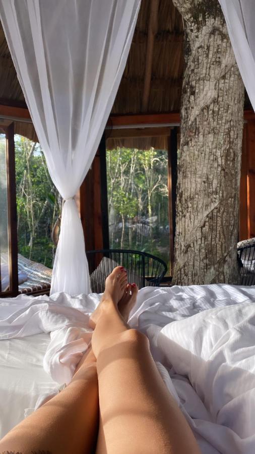 ホテル Nuscaa Boutique Tree House & Spa プエルト・モレロス エクステリア 写真
